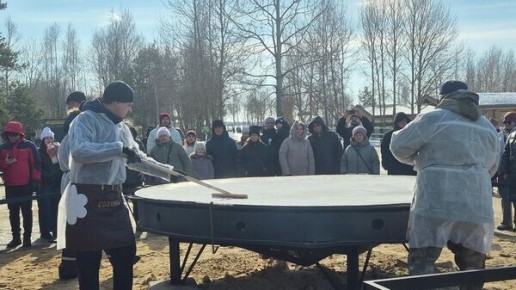 В Барановичах готовятся к празднику: гигантский блин станет звездой Масленицы