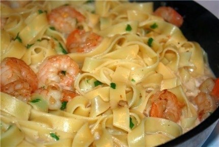 Идеальная паста с креветками в сливочном соусе для гурманов