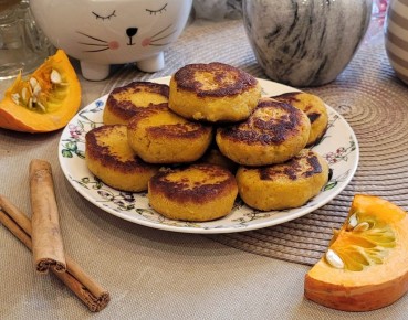 Вкусные веганские тыквенные сырники без глютена