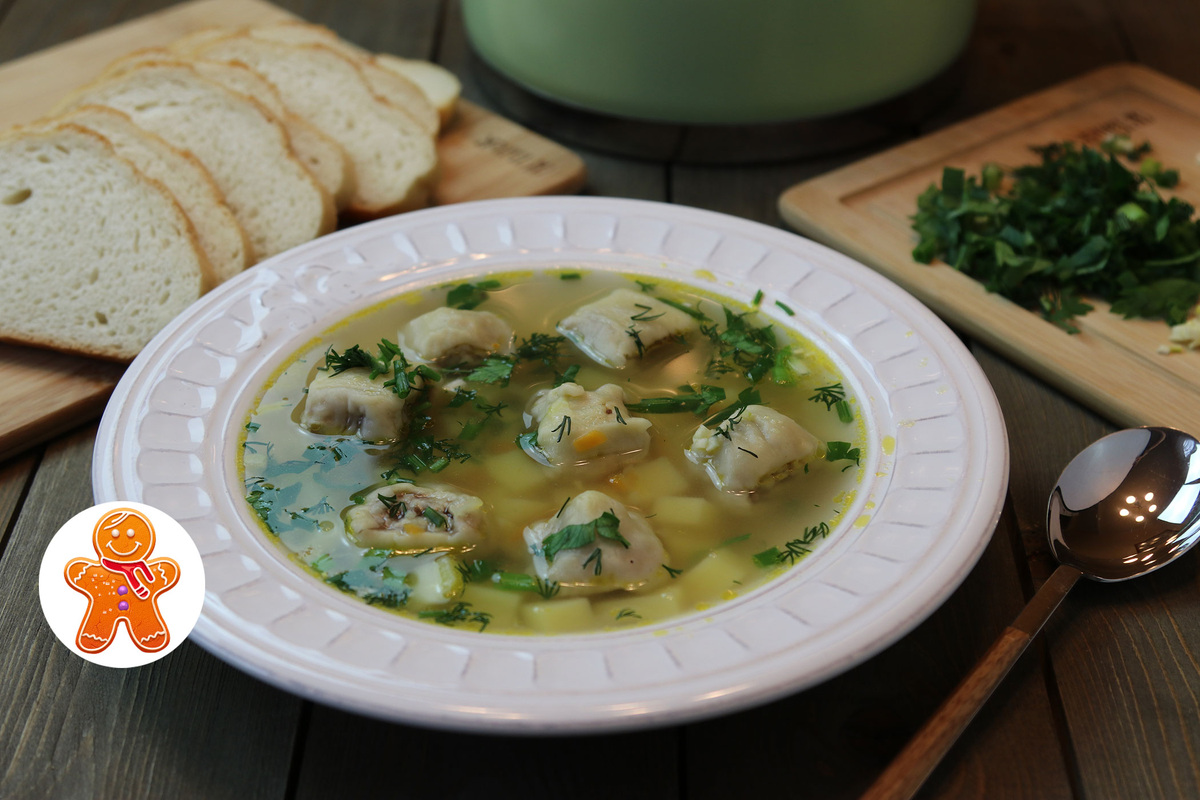 Суп с ленивыми пельменями: быстро и вкусно