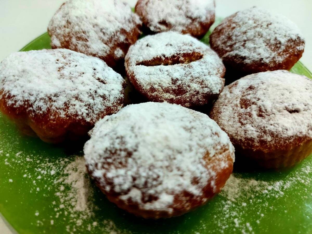 Постные кексы на фруктовом пюре