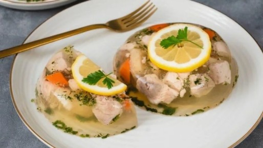 Праздничный холодец из рыбы