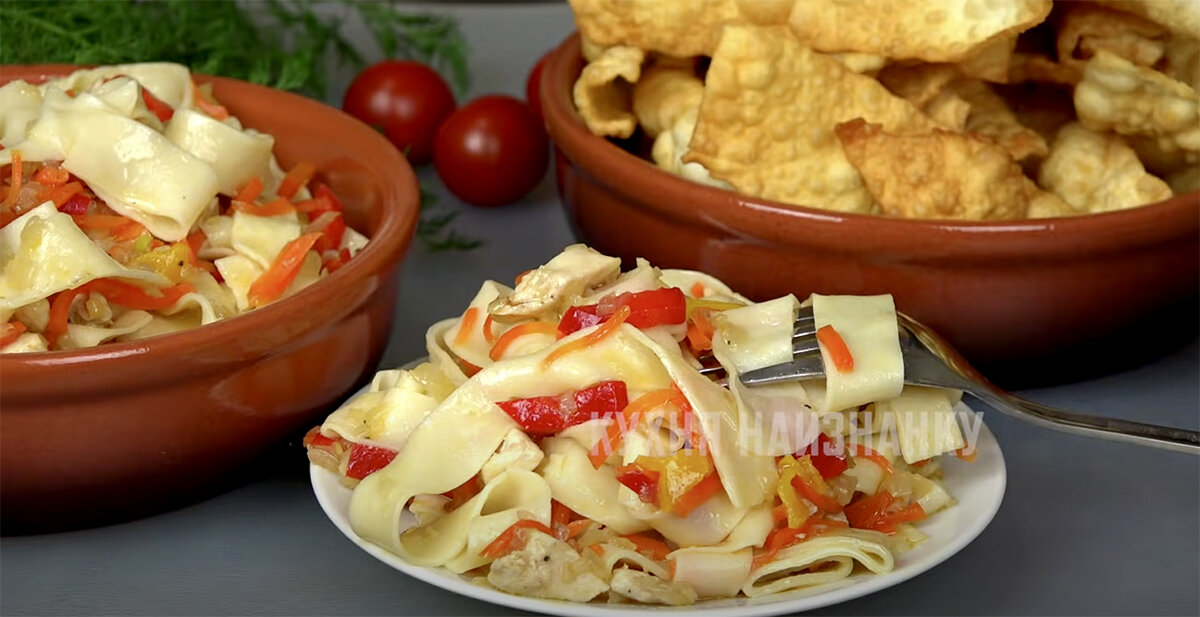 Домашняя лапша с курицей за 135 рублей: легкий и вкусный ужин на каждый день