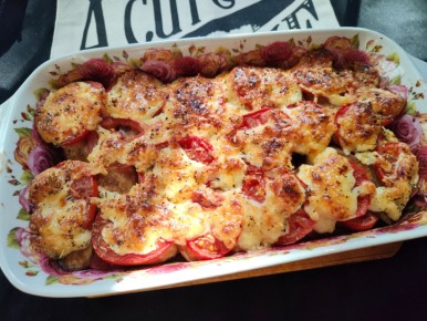 Вкусная запеканка из баклажанов