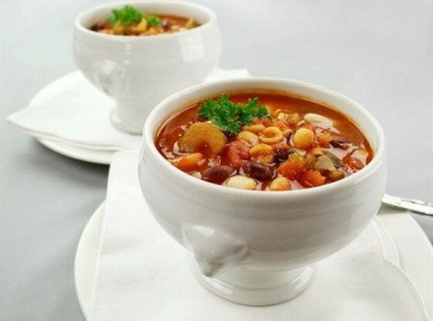 Лагман по-узбекски с редькой